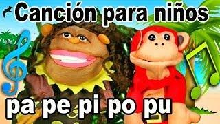 Canción pa pe pi po pu  El Mono Sílabo  Videos Infantiles  Educación para Niños [upl. by Ema]