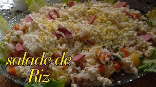 Salade de Riz au Thon  Recette facile et rapide سلطةالأرز [upl. by Osswald529]