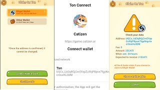 Catizen Airdrop Claim  Withdraw CATI token to Tonkeeper and Bitget [upl. by Yelah]