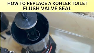 HOW TO REPLACE A KOHLER TOILET FLUSH VALVE SEAL [upl. by Stephenie871]