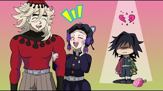 Doushino x GiyuShino x Sanekana Ships Story PART 2  Demon Slayer Animation  KNY [upl. by Yehs]