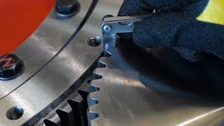 Rollix tutorial 3 Installation of your slewing bearing  Pinions adjustment [upl. by Ainoet959]