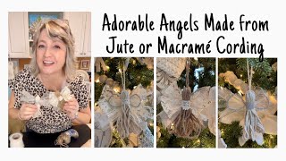 Super Easy amp Adorable Angels Made of Jute or Macramé Cording [upl. by Yelahs225]