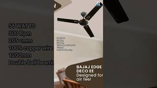 Bajaj Edge Deco Ee Ceiling Fan  Best Ceiling Fan 2024 ceilingfan fans bajajfans home ceiling [upl. by Hardin]