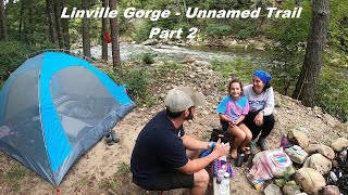 Linville Gorge Extreme Backpacking  Unnamed Trail  Part 2 [upl. by Corilla]