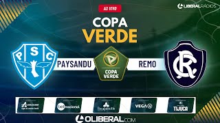 PAYSANDU X REMO  COPA VERDE  AO VIVO [upl. by Ethan]