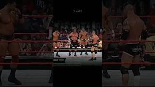 Goldberg vs Triple H team 3 and 1WWE full short match [upl. by Kenleigh]