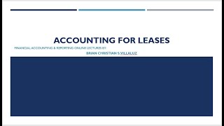 FAR Introduction to Leases [upl. by Anawal]