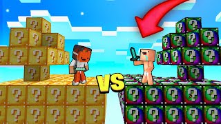 SOBREVIVE A LOS SKYBLOCK DE LUCKY BLOCKS 💎😱 TIKKO Y BEBE NOOB MINECRAFT [upl. by Krik]