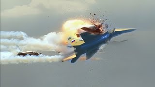 THE WORLD IS SHOCKED FIRST AIR COMBAT US F16 AND RUSSIAN SU57 Look What Happened [upl. by Cummins]