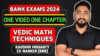 🚀 Vedic Math Calculation Techniques  Bank Exams 2024 Preparation  Career Definer  Kaushik Sir [upl. by Akvir]