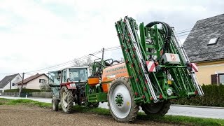 Steyr 8070  24m AMAZONE UG 2200  Pflanzenschutz [upl. by Anival]