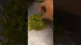 Hand made fresh spring roll chicken appetizer dumplings food deepfryer [upl. by Gilbertson]