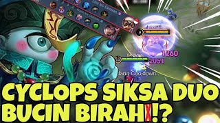 CYCLOPS BUAT DUO BUCIN TERSIKSA SMPE NGE FEED BUILD CYCLOPS TERSAKIT 2024  MOBILE LEGENDS [upl. by Hill]