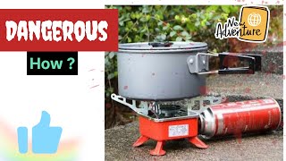 Portable gas stove how to use step by step explained [upl. by Airamas]