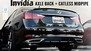 GS 350 Invidia Midpipe and Q300 Axle Back [upl. by Lipcombe238]