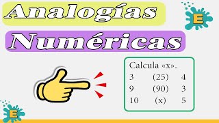 ANALOGÍAS🟢 numéricas [upl. by Garold]