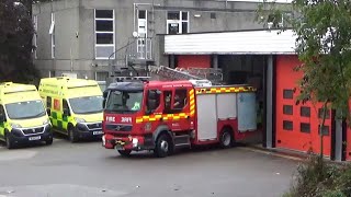 MOBILISE MOBILISE TONES Turnout from Truro Community Fire Station CFRS amp SWAS DCA Responding [upl. by Annenn350]