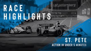 2021 Race Highlights  Firestone Grand Prix of St Petersburg [upl. by Anelem]