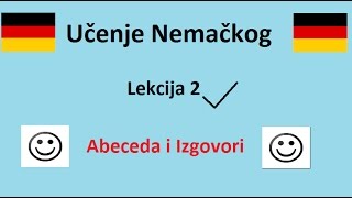 UCENJE NEMACKOG ZA POCETNIKE  Lekcija 2  Abeceda i Izgovori [upl. by Amora]