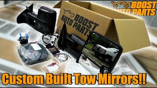 Boost Auto Parts Paintable Plug and Play Tow Mirrors [upl. by Jakoba501]