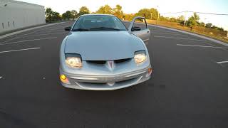 4K Review for 2002 Pontiac sunfire Silver virtual testdrive amp walkaround [upl. by Nosreffej792]