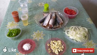 Sardinha na Panela de pressão muito saudável e nutritiva fonte de ômega 3 [upl. by Elvia]