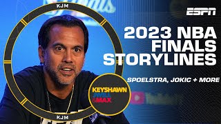 2023 NBA Finals Storylines Erik Spoelstra Nikola Jokic amp whats at stake in Heat vs Nuggets  KJM [upl. by Ecreip]