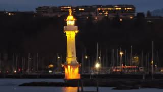 Geneva Switzerland Christmas Market 2024 travel beautiful sunset christmas market newyear [upl. by Greg]