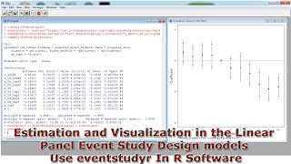 Estimation amp Visualization in the Linear Panel Event Study Design models Use eventstudyr R Software [upl. by Anawd]