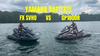 YAMAHA FX SVHO VS YAMAHA GP1800r SVHO YAMAHA SHOOTOUT [upl. by Adnuhsor]