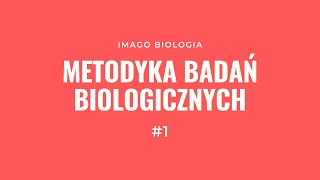 Metodyka badań biologicznych [upl. by Caitlin]