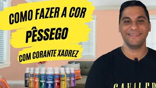 COMO FAZER A COR PÊSSEGO COM CORANTE XADREZ  duas tonalidades [upl. by Kristie430]