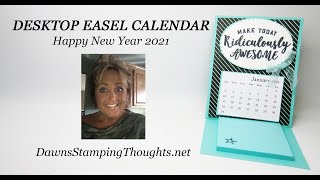 DESKTOP EASEL CALENDAR Happy New Year 2021 [upl. by Melicent470]