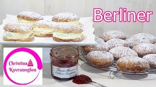 Berliner Rezept  Krapfen  Kreppel  Pfannkuchen  Faschingskrapfen  Karneval [upl. by Zildjian]