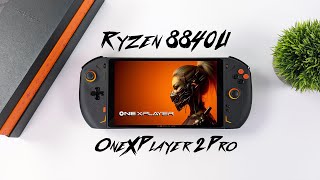 The New 8840U ONEXPLAYER 2 Pro First Look Big Screen Power In The Palms Of You Hands [upl. by Rheinlander]