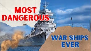 10 MOST DANGEROUS WARSHIPS  DEADLIEST NAVAL SHIPS EVER [upl. by Enicnarf]