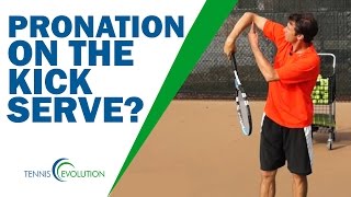 TENNIS SERVE  Should You Pronate On Your Tennis Kick Serve [upl. by Sankaran]