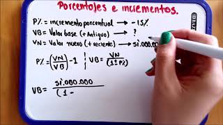 Calcular incrementos porcentuales ✔ejercicios ✍ 📎PDF reglas algebraicas [upl. by Nosrac]