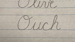 How to connect cursive capital quotOquot [upl. by Tonry]