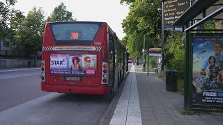 Sweden Stockholm bus ride from Södertälje centrum to Nykvarn [upl. by Emmye]