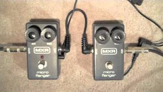 MXR Micro Flanger Shootout 1982 Vintage vs 2011 Reissue [upl. by Names674]