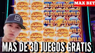 💲 Ocean Magic GRAND Slot Machine Max Bet  OVER 30 FREE GAMES BONUS 😱 Apostando En Casinos EP45 [upl. by Valerlan]