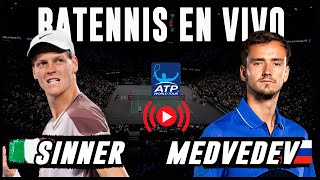 Jannik Sinner vs Daniil Medvedev  ATP Finals 2024 Turín  Reacción en VIVO [upl. by Krisha]