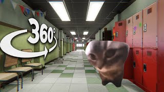 360° CHIPI CHIPI CHAPA CHAPA CAT  In YOUR School  4K VR 360 Video [upl. by Nirehtac]