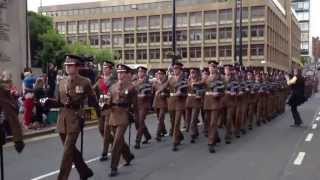 The Scots Guards Homecoming Parade In Glasgow 1062013 [upl. by Arel]