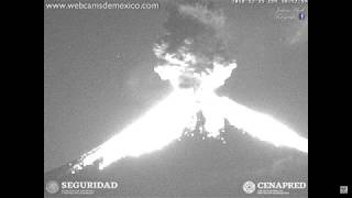 December 15 2018  Popocatepetl Explodes  Popocatepetl Volcano Mexico [upl. by Yole908]