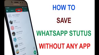 How to save whatsapp status video or photos [upl. by Maril953]