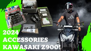 Brand new accessories on brand new Kawasaki z900 😍🤩😍 [upl. by Gurango]