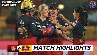 RCB vs UPW 2nd Match WPL 2024 Highlights  Women IPL Highlights 2024  Cricket wpl 2024 highlights [upl. by Annayram]